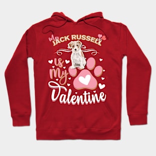 My Wire Haired Jack Russell Is My Valentine - Anti Valentine - Gifts For Wire Haired Jack Russell Moms, Wire Haired Jack Russell Dads &  Wire Haired Jack Russell Owners Hoodie